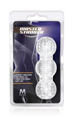 M FOR MEN Master Stroker Clear – Przeźroczysty Stymulator Penisa