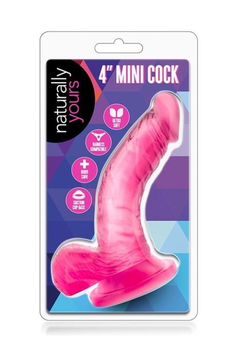 Naturally Yours: Urocze Mini Dildo 10,2 cm – Różowy Akcent