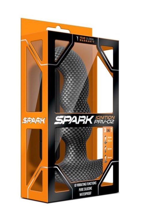 SPARK IGNITION PRV-02 CARBON FIBER: Wibrujący Plug Analny