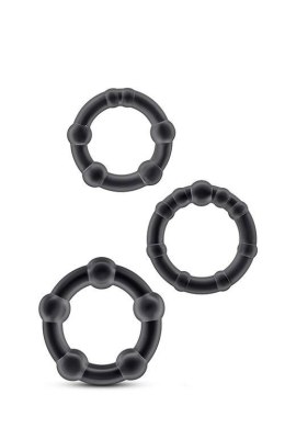 Pierścienie erekcyjne Stay Hard Beaded – Czarne