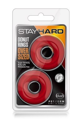 Ekskluzywne Pierścienie Erekcyjne Stay Hard Donut XL Czerwone