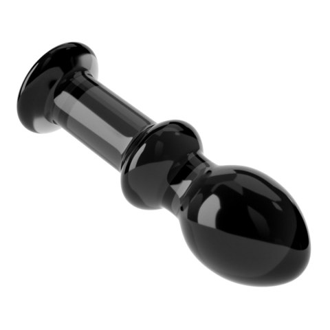 Romantyczny Szklany Korek Analny 4.5'' (Czarny)