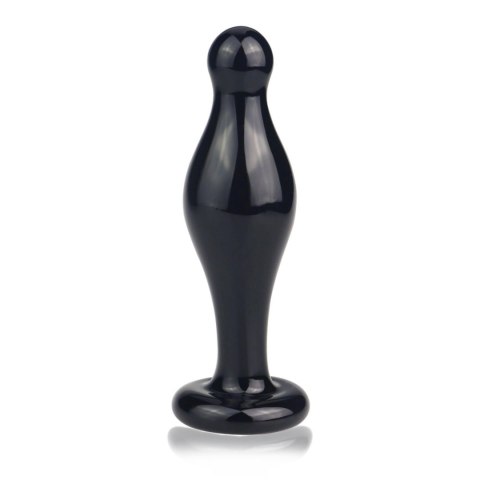 Elegancki szklany korek analny Romance Black 4.5 cala
