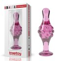 Szklany Korek Analny 'Romance Pink' 4.5"