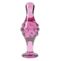 Szklany Korek Analny 'Romance Pink' 4.5"