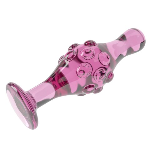 Szklany Korek Analny 'Romance Pink' 4.5"