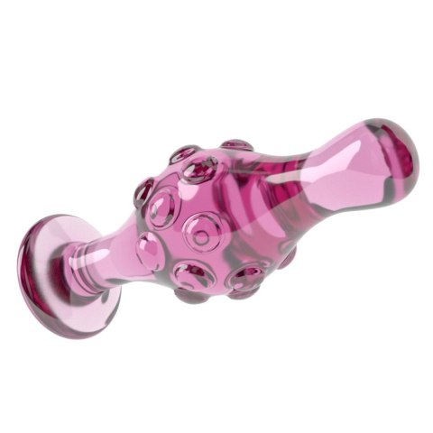 Szklany Korek Analny 'Romance Pink' 4.5"