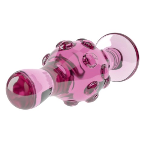 Szklany Korek Analny 'Romance Pink' 4.5"