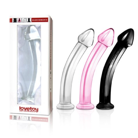 Szklane Dildo Romance Pink 18,5 cm