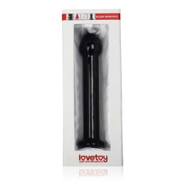 Szklane Dildo „Romance” – Czarne, 7 cali