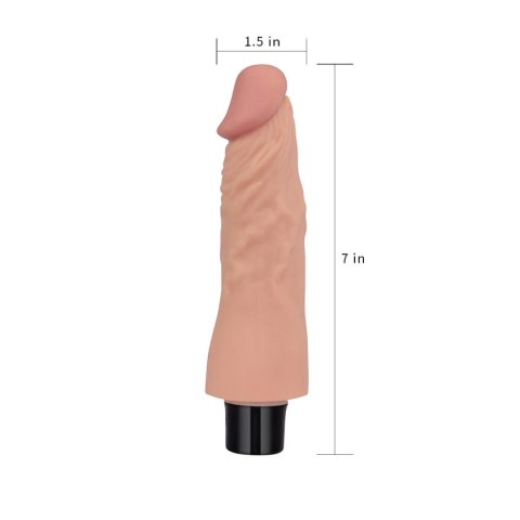 7-calowe Realistyczne Wibrujące Dildo REAL SOFTEE