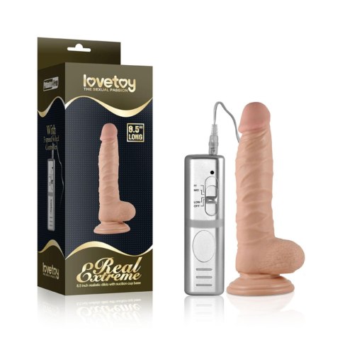 Wibrujące Dildo Real Extreme 8,5 cala – Cieliste