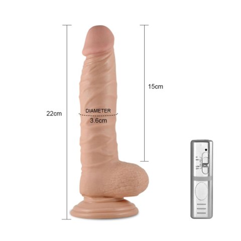 Wibrujące Dildo Real Extreme 8,5 cala – Cieliste