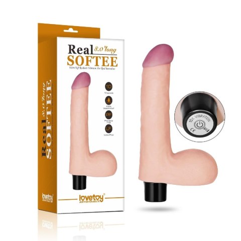 Realistyczne Dildo Wibrujące z Cyber Skóry, 20 cm