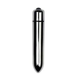 X-Basic Bullet Long: Srebrny Wibrator Mini z Jednym Trybem