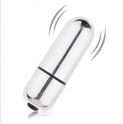 X-Basic Mini Wibrator Pocisk – 10 Trybów Wibracji, Srebrny