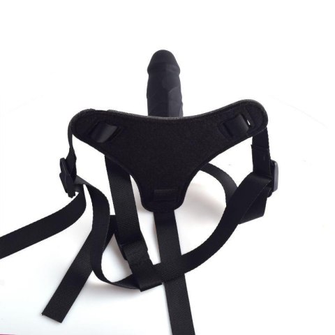 Uprząż strap-on z realistycznym dildo Black Toyz4Lovers