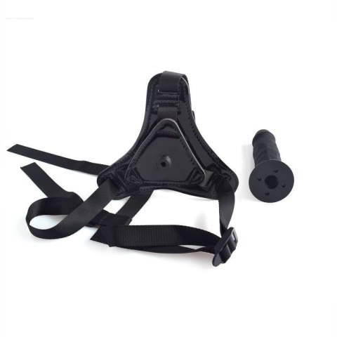 Uprząż strap-on z realistycznym dildo Black Toyz4Lovers
