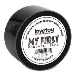 Czarna Nieprzylepna Taśma Bondage 'My First'