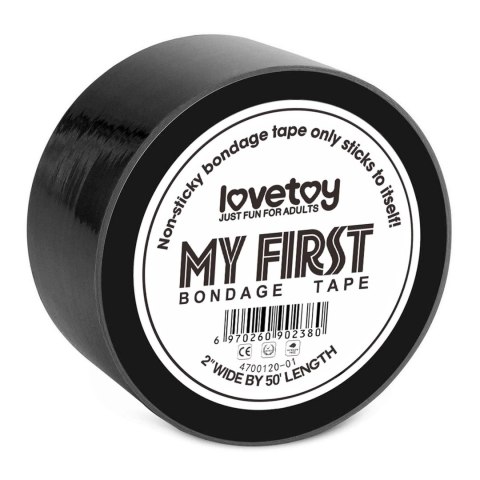 Czarna Nieprzylepna Taśma Bondage 'My First'