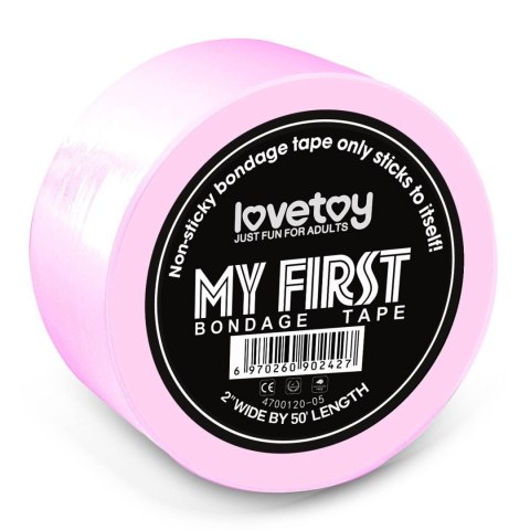 Samoprzylepna Taśma Bondage 'My First' – Różowa