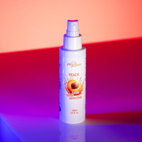 MyLove Taste-Slide Sensitive Peach 100 ml - Brzoskwiniowy Żel Intymny