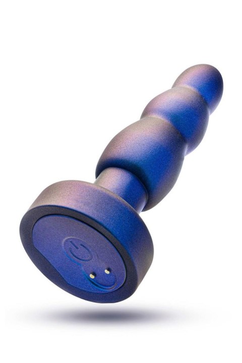 Wibrujący plug analny Matrix Kinetik Anal Adventures w futurystycznym błękicie