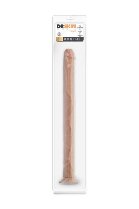 Realistyczne dildo Dr. Skin 19 cali, beżowe