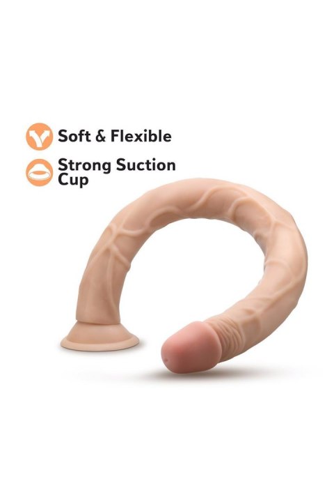 Realistyczne dildo Dr. Skin 19 cali, beżowe