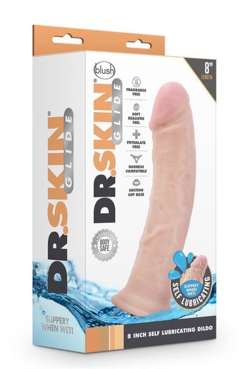 Realistyczne Dildo Samonawilżające Dr. Skin Glide 8 Cali