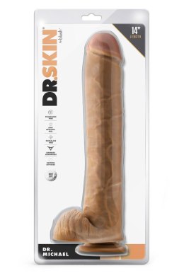 Dr. Skin Dr. Michael – Gigantyczne Realistyczne Dildo z Kulami i Przyssawką, 35,5 cm