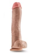 Dr. Skin Mr. Savage – Beżowe Dildo Gigant z Jądrami, 29,2 cm