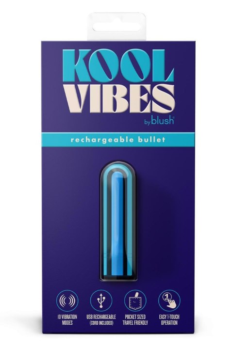 Kool Vibes – Ładowany Mini Wibrator Pociskowy w Odcieniu Jagodowym