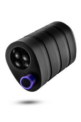 M Elite Platinum: Czarny Masturbator Wibracyjny