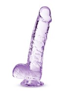 Kryształowe Dildo Ametystowe 15,2 cm 'Naturalnie Twój'