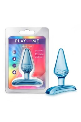 Zmysłowy Plug Anusowy Jolly Play With Me - Błękitny