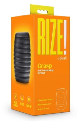 Rize Grasp: Samosmarujący Masturbator Kieszonkowy – Intensywna Czerń