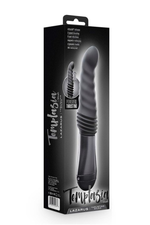 Temptasia Lazarus - Dildo z Funkcją Pchnięć, Czarne