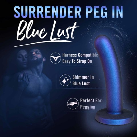 Temptasia Surrender – Dildo do Strap-ona, Poziom Średniozaawansowany, Błękitne Pożądanie