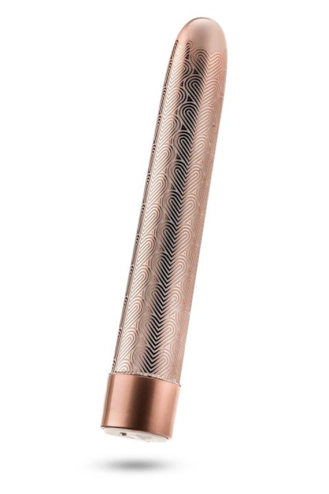 Luksusowy wibrator Lattice z Kolekcji Rose Gold – 7 cali, ładowany USB