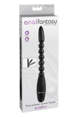 Wibrujące Perełki Analne Flexa-Pleaser z Kolekcji Anal Fantasy - Czarne