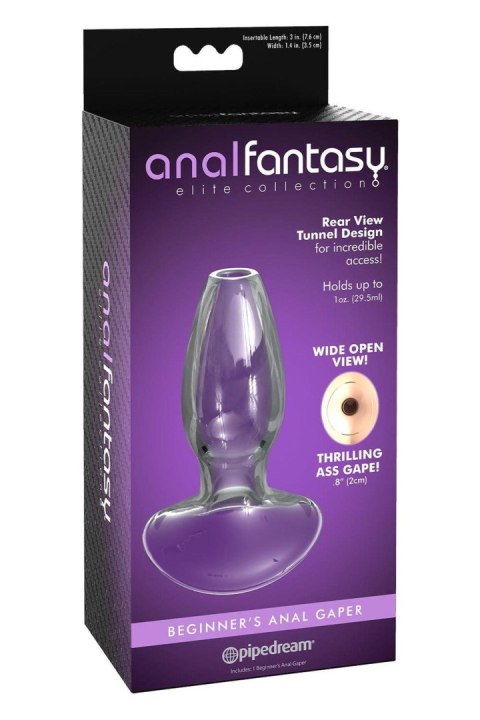 Anal Fantasy Elite: Przezroczysty Szklany Rozwieracz Analny – Edycja dla Początkujących