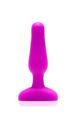 Wibrujący korek analny B-Vibe Novice Plug – fuksja