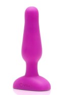 Wibrujący korek analny B-Vibe Novice Plug – fuksja