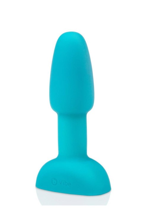 Wibrujący plug analny B-Vibe Rimming Petite - Turkusowy