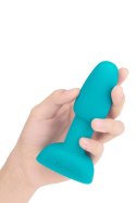 Wibrujący plug analny B-Vibe Rimming Petite - Turkusowy