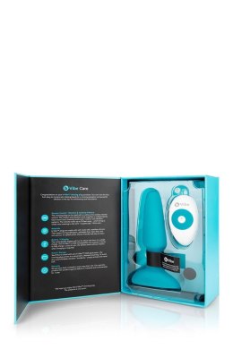 Wibrujący plug analny B-Vibe Rimming Plug 2, turkusowy