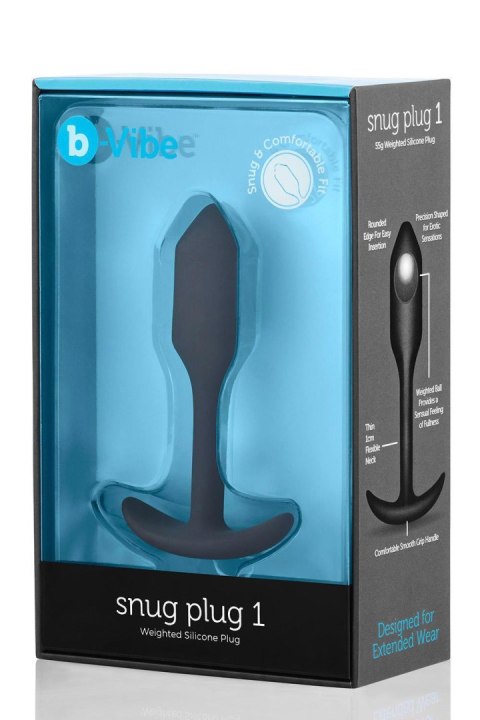 Wtyczka analna B-VIBE Snug Plug 1 Czarna