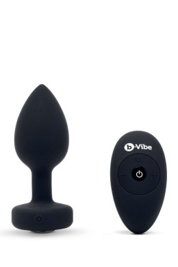 Wibrujący korek analny b-Vibe Jewel M/L Czarny