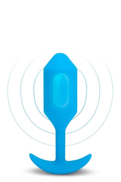 Wibrujący Plug Analny B-Vibe Snug Plug 3 - Niebieski